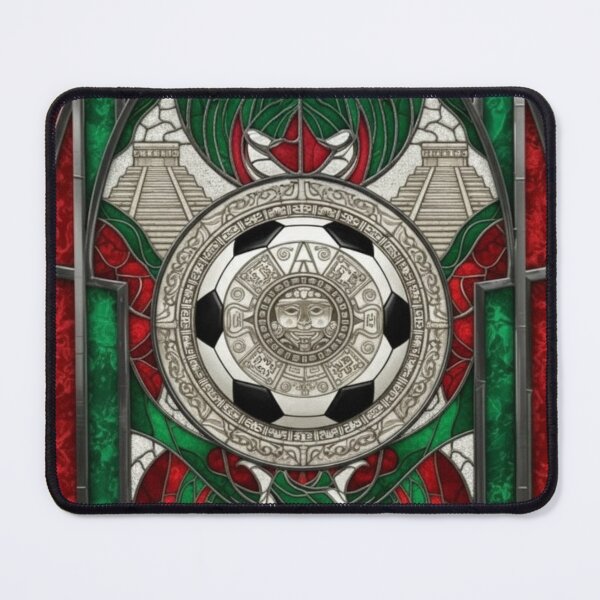 Item preview, Aztec Soccer Emblem Stained Glass designed and sold by BriSher.