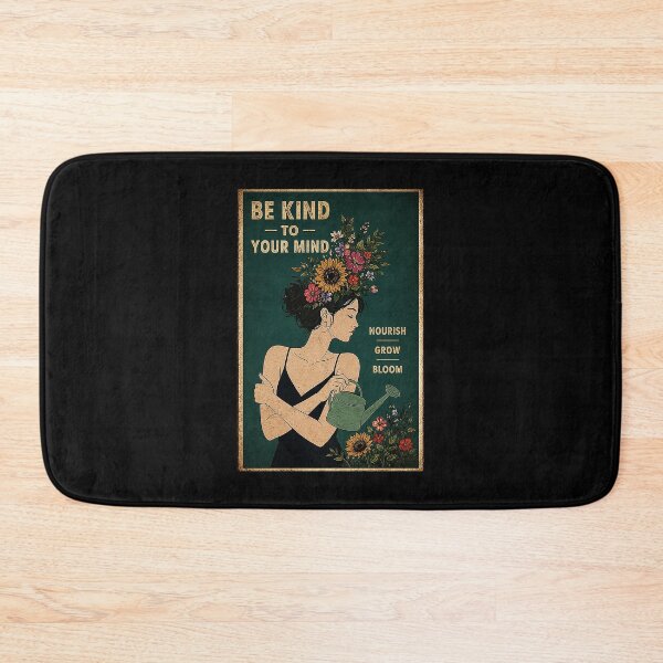 Item preview, Be Kind To Your Mind Vintage Floral Self Care designed and sold by ferminhays.