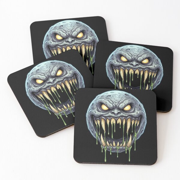 Item preview, Creepy Moon — Demon Moon Horror Cartoon designed and sold by David Mateo ArtWorks.