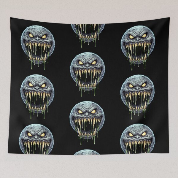Item preview, Creepy Moon — Demon Moon Horror Cartoon designed and sold by David Mateo ArtWorks.