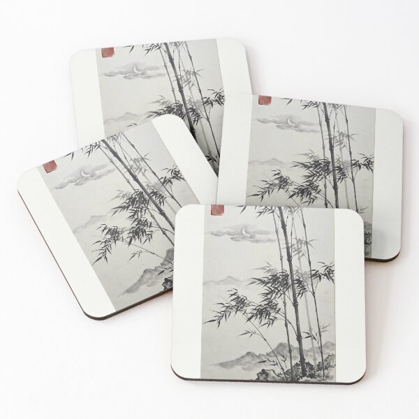 Item preview, ​Whispering Bamboo: Zen Night and Crescent Moon designed and sold by SOOstudio73.