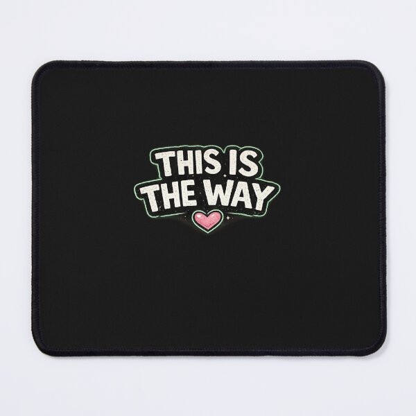 Item preview, THIS IS THE WAY Pink Heart Sticker | Cute Geek Quote Design designed and sold by I Sell Stuff.