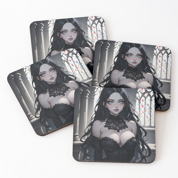 Item preview, Hot Halloween Anime Goth Girl Waifu 209 designed and sold by Your New Fixation.