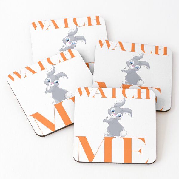 Item preview, Watch Me Cute Bunny Retro Typography designed and sold by GraphixByHub.