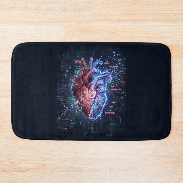 Item preview, Abstract Cybernetic Human Heart Art designed and sold by SplashTastic.