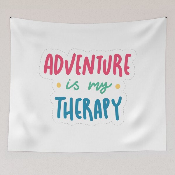 Item preview, Adventure Is My Therapy Travel and Nature Lover Quote Design designed and sold by A Little Unhinged.