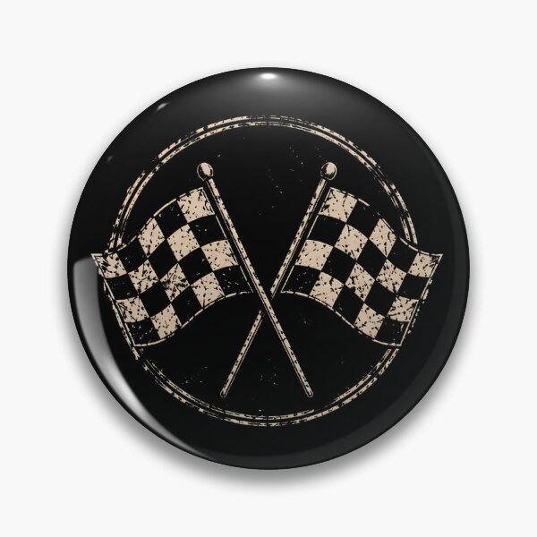 Item preview, Crossed Checkered Flags Graphic | Vintage Racing Motorsport Racing drivers motorsport fans racing team  designed and sold by Jt41.