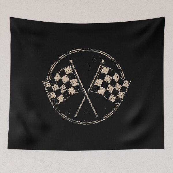 Item preview, Crossed Checkered Flags Graphic | Vintage Racing Motorsport Racing drivers motorsport fans racing team  designed and sold by Jt41.