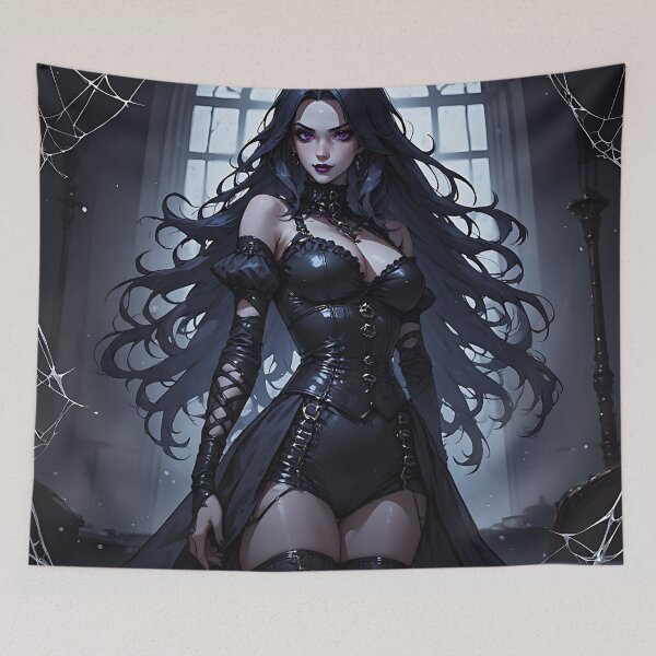 Item preview, Hot Halloween Anime Goth Girl Waifu 219 designed and sold by Your New Fixation.