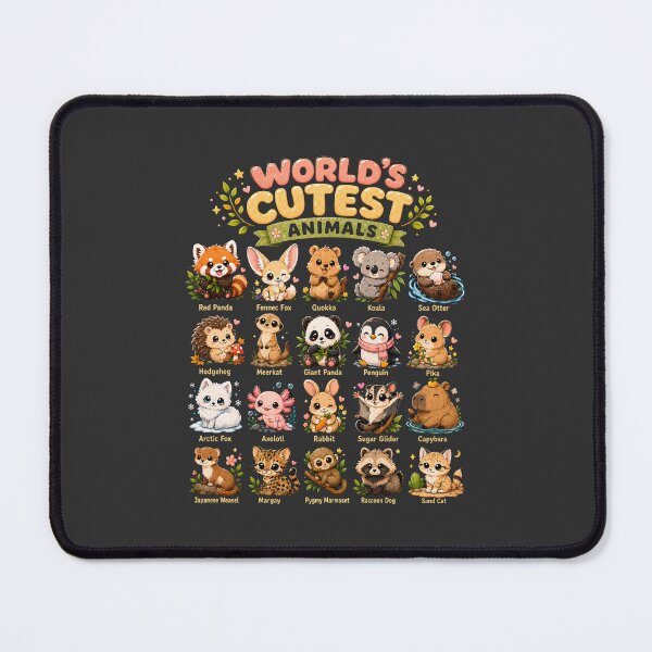 Item preview, Worlds Cutest Animals Kawaii Wildlife Chart Cute Animal designed and sold by JerdbordinShop.