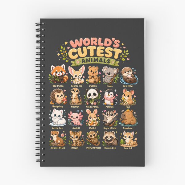 Item preview, Worlds Cutest Animals Kawaii Wildlife Chart Cute Animal designed and sold by JerdbordinShop.