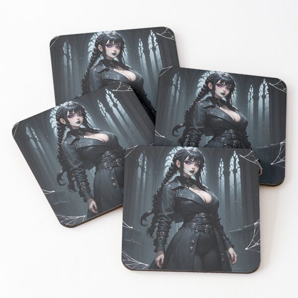 Item preview, Hot Halloween Anime Goth Girl Waifu 220 designed and sold by Your New Fixation.