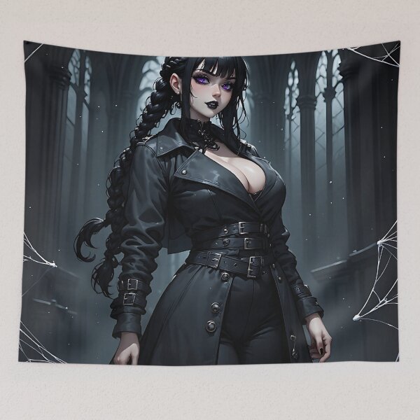 Item preview, Hot Halloween Anime Goth Girl Waifu 220 designed and sold by Your New Fixation.