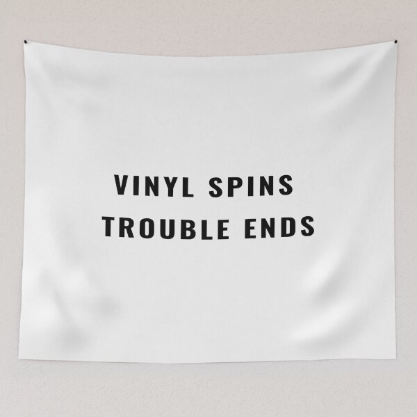 Item preview, Vinyl Spins Trouble Ends T-Shirt – Record Collector Gift | Uncle Jichuan designed and sold by Uncle-Jichuan.