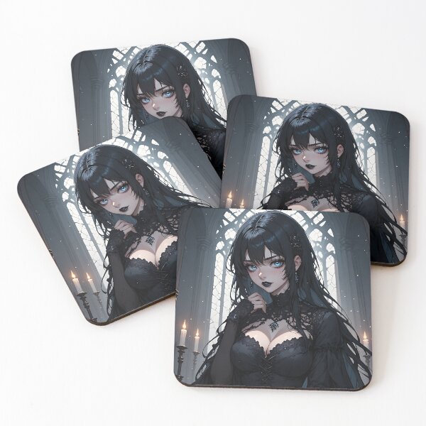Item preview, Hot Halloween Anime Goth Girl Waifu 222 designed and sold by Your New Fixation.