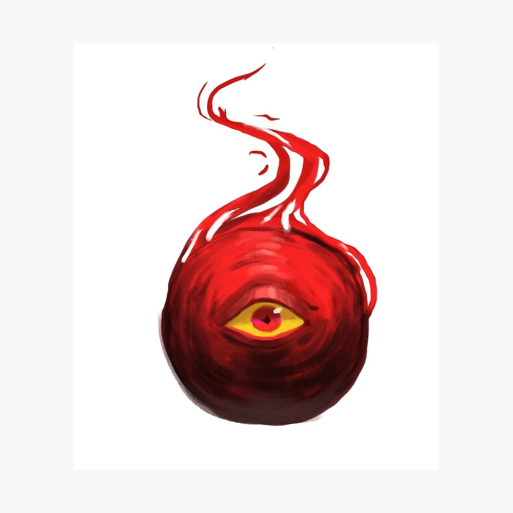ankel Vær stille søsyge Red Eye Orb" Poster for Sale by Leevander | Redbubble