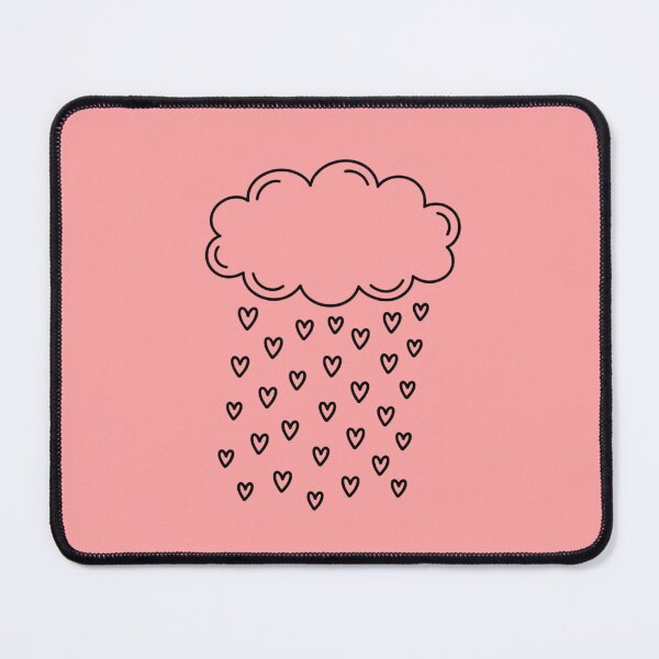 Item preview, Cute Cloud Raining Hearts Minimalist Art designed and sold by Opal Aura .