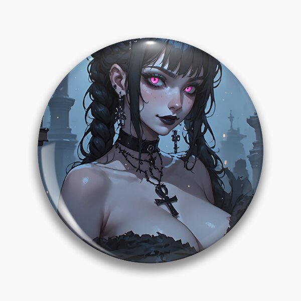 Item preview, Hot Halloween Anime Goth Girl Waifu 224 designed and sold by Your New Fixation.