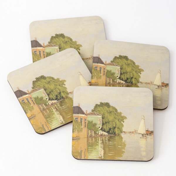 Item preview, Claude Monet Houses on the Achterzaan Canal Painting designed and sold by TheSoulOfArt.