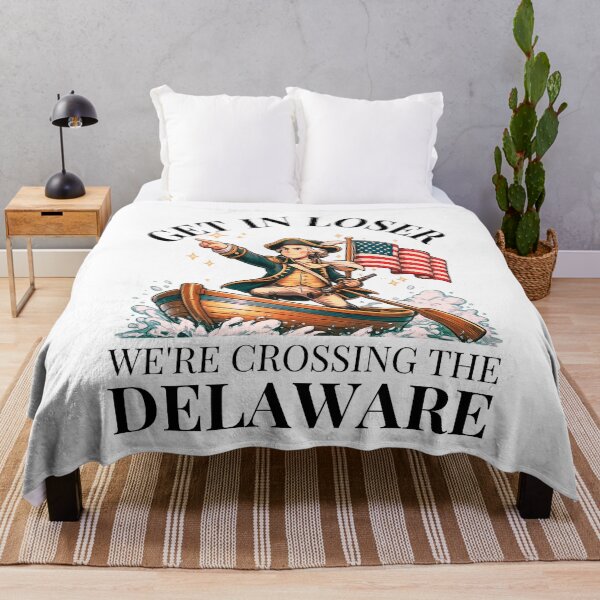 Item preview, Get In Loser We’re Crossing The Delaware Shirt | Funny George Washington Meme Tee designed and sold by Teetreasure2.