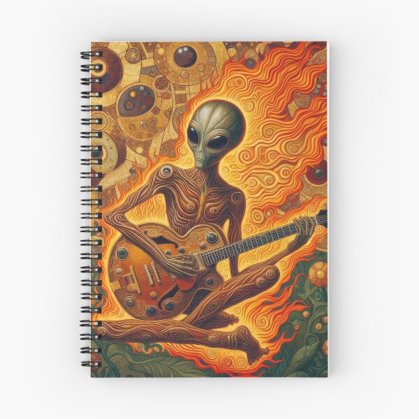 Item preview, Alien Guitar grooving in the flames designed and sold by 40degreesSouth.