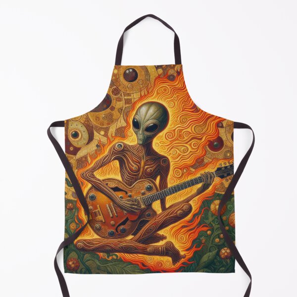 Item preview, Alien Guitar grooving in the flames designed and sold by 40degreesSouth.