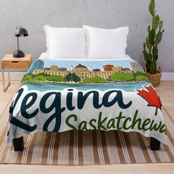 Item preview, Regina Saskatchewan Canada Cute Skyline Colorful Cityscape designed and sold by HowToCanadian.