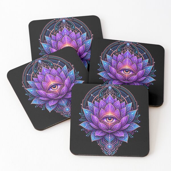 Item preview, Cyber Lotus Third Eye Sacred Geometry Awakening designed and sold by Macro Orbit.