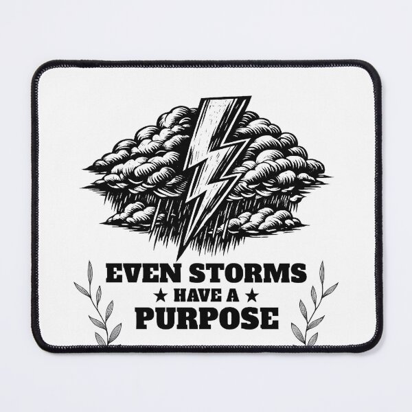 Item preview, Even Storms Have a Purpose – Vintage Lightning Bolt  Storm Cloud Graphic Tee designed and sold by VaultVibes.