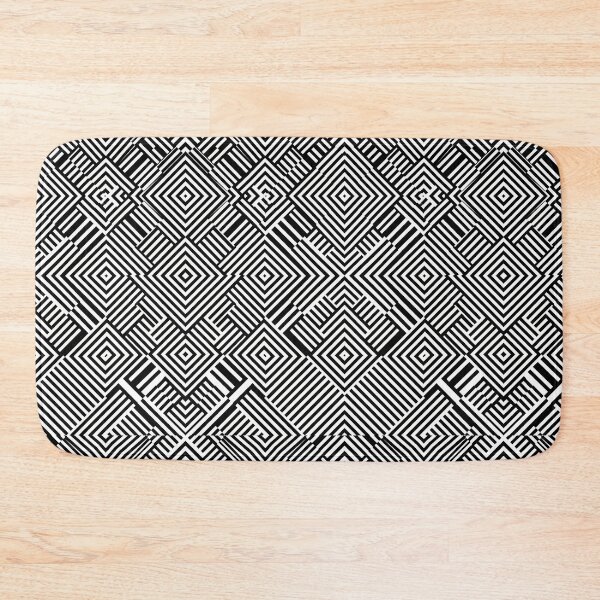 Item preview, Black and White Op Art Chevron Pattern designed and sold by SplashTastic.