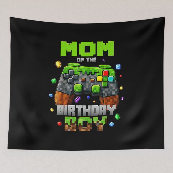 Item preview, Pixel Gaming Birthday Boy Party Controller Retro Block Style designed and sold by FGTV2021.