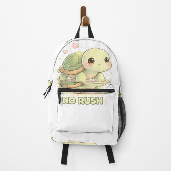 Item preview, Cute Turtle No Rush Sticker | Funny Kawaii Turtle Meme Aesthetic Gift for Turtle Lovers designed and sold by ArtByTripti.