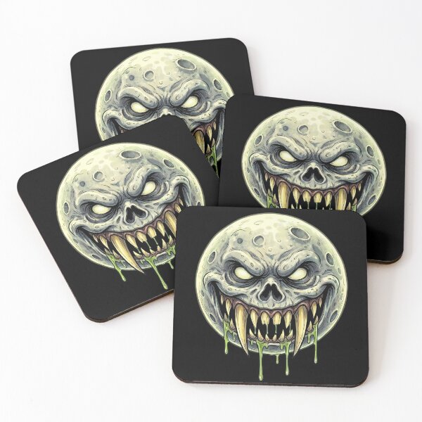 Item preview, Skull Moon — Monster Skull Moon Horror Cartoon designed and sold by David Mateo ArtWorks.