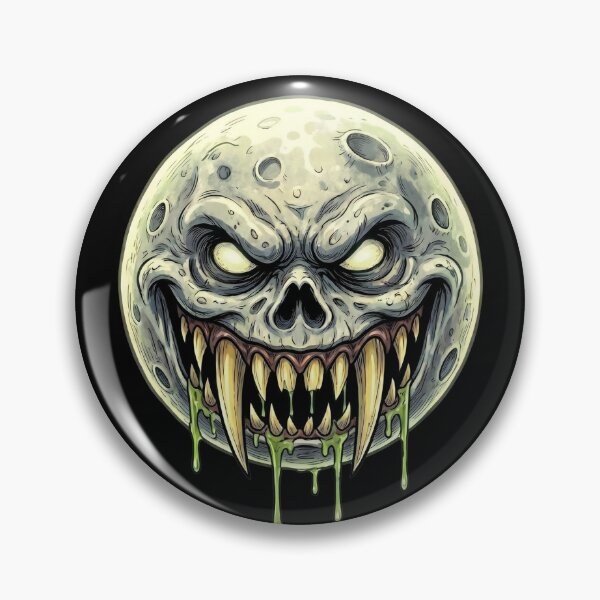 Item preview, Skull Moon — Monster Skull Moon Horror Cartoon designed and sold by David Mateo ArtWorks.