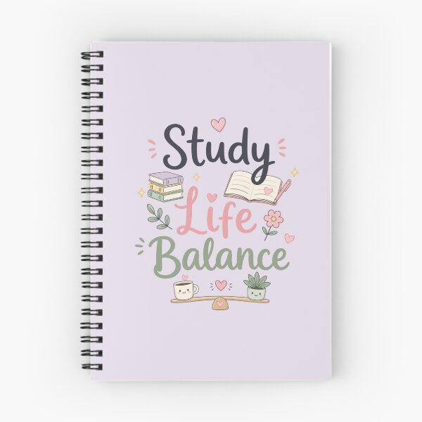Item preview, Study Life Balance Cute Aesthetic Student Motivation Design designed and sold by Sanika arts .