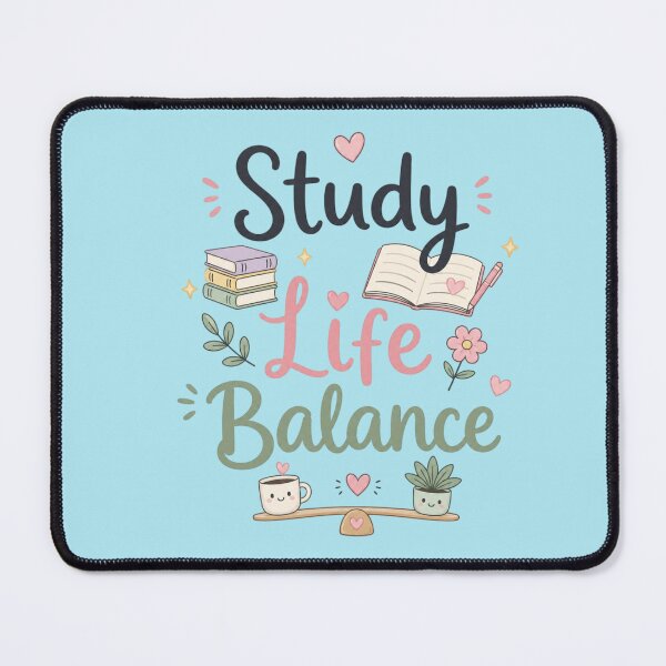 Item preview, Study Life Balance Cute Aesthetic Student Motivation Design designed and sold by Sanika arts .