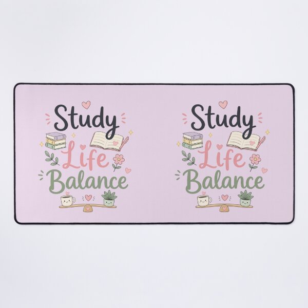 Item preview, Study Life Balance Cute Aesthetic Student Motivation Design designed and sold by Sanika arts .