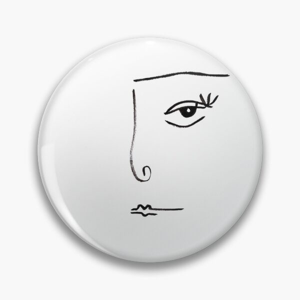 Item preview, Stylized half face with curly nose designed and sold by TippeeToucan.