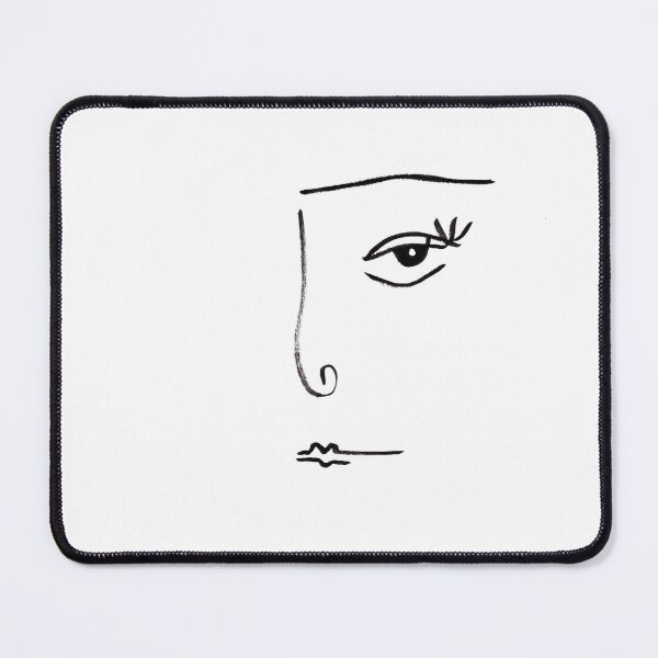 Item preview, Stylized half face with curly nose designed and sold by TippeeToucan.