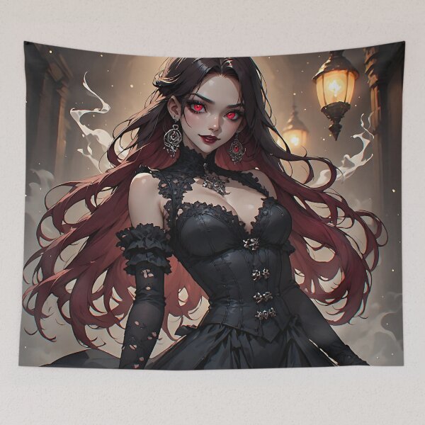 Item preview, Hot Halloween Anime Goth Girl Waifu 229 designed and sold by Your New Fixation.