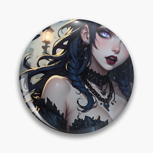 Item preview, Hot Halloween Anime Goth Girl Waifu 230 designed and sold by Your New Fixation.