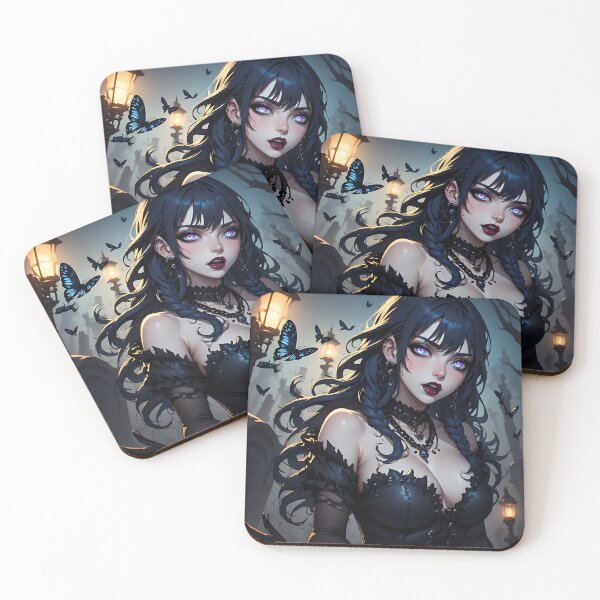 Item preview, Hot Halloween Anime Goth Girl Waifu 230 designed and sold by Your New Fixation.