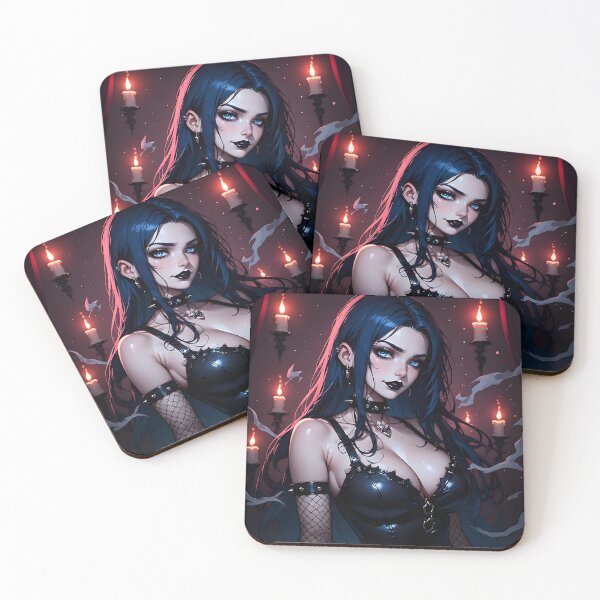 Item preview, Hot Halloween Anime Goth Girl Waifu 231 designed and sold by Your New Fixation.