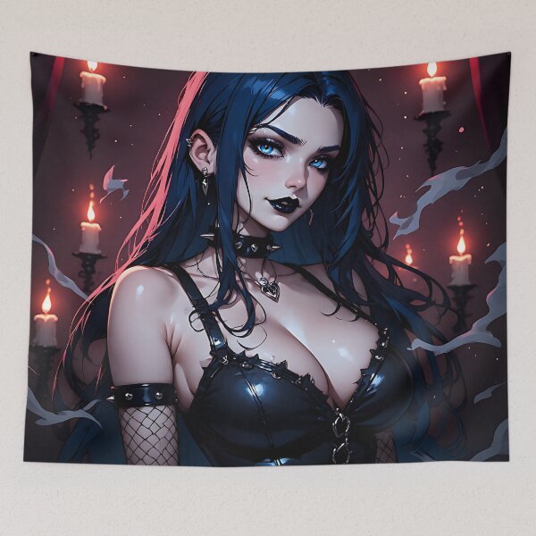 Item preview, Hot Halloween Anime Goth Girl Waifu 231 designed and sold by Your New Fixation.