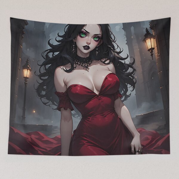 Item preview, Hot Halloween Anime Goth Girl Waifu 238 designed and sold by Your New Fixation.