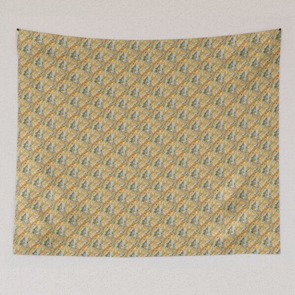 Item preview, Grunge Diagonal Textured Abstract in Yellow designed and sold by Artistestella.