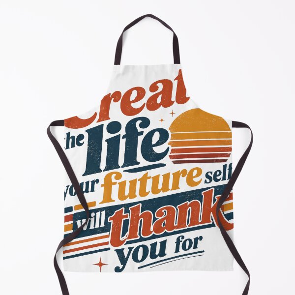 Item preview, Create The Life Your Future Self Will Thank You For Vintage Retro Sunset designed and sold by BengBenz.