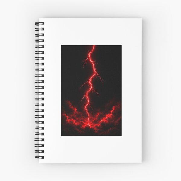 Item preview, Red Neon Lightning Glow Black Background designed and sold by DervoTeck2767.