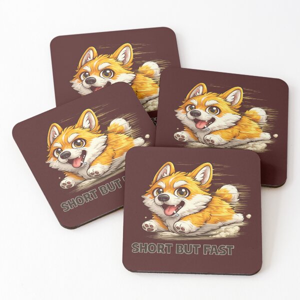 Item preview, Funny Corgi Short But Fast Sticker | Cute Running Dog Meme Gift for Corgi Lovers designed and sold by ArtByTripti.