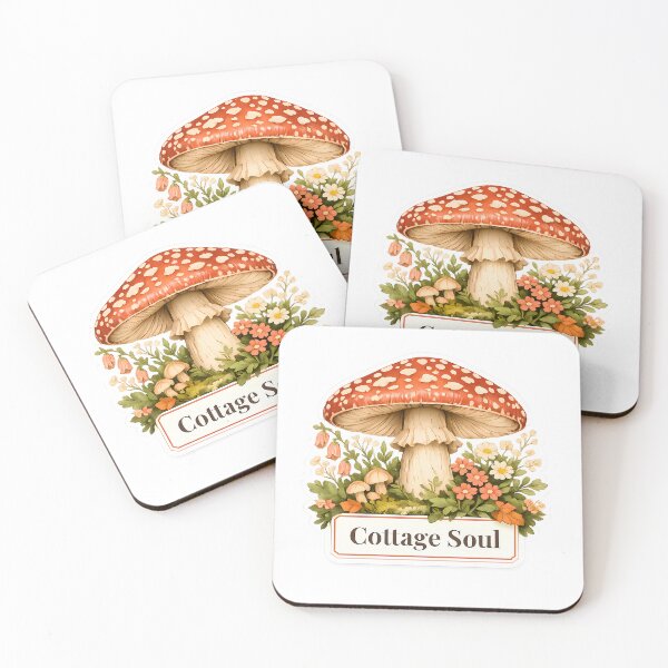 Item preview, Cottage Soul Cottagecore Mushroom Vintage Botanical Wildflower Sticker designed and sold by VaultVibes.